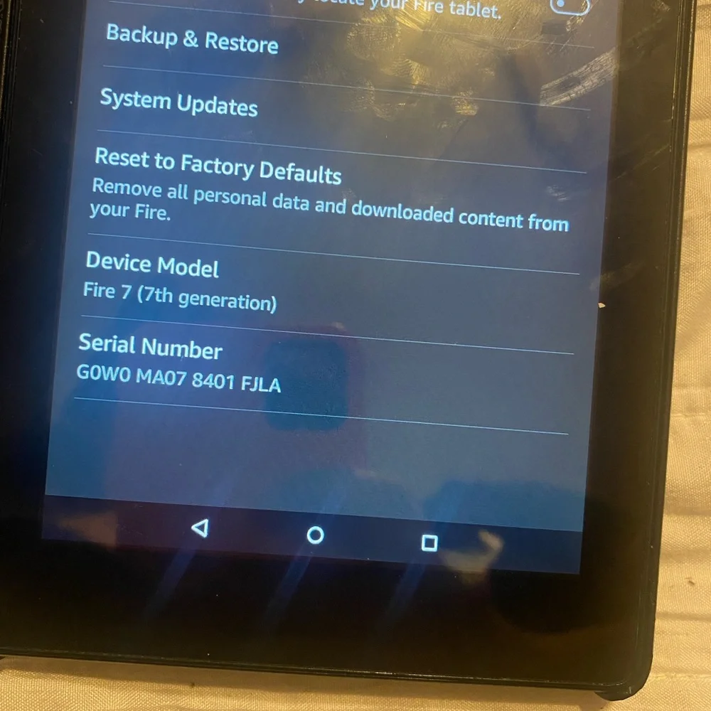 Amazon Kindle HD 7 w/ Case
